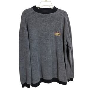 M829) Vintage 90s Denver Nuggets Gray Crewneck Pullover Fleece Pro Edge Large